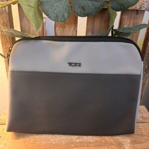 TUMI Two-Tone Gray Toiletry/Makeup Bag